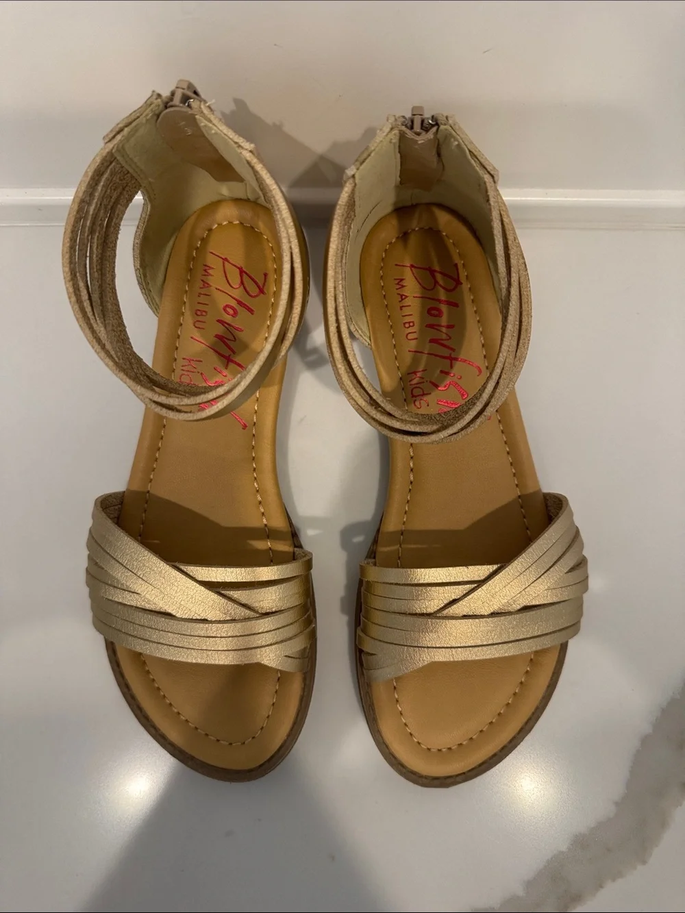 Blowfish metallic gold